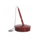 SOCLE+STYLO A BILLE CHAINETTE BORDEAUX