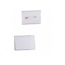 BADGE PVC 40X60MM A EPINGLE BTE 50