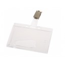 BADGE PLAST 5.4X8.6 A PINCE BTE 50