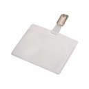 BADGE PVC 8.8X5.8CM BTE 100